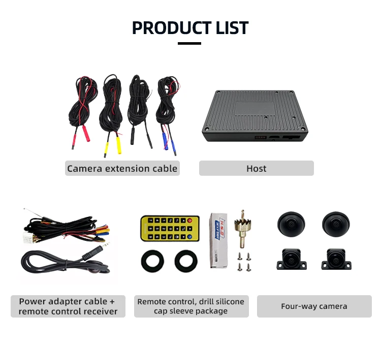 Wemaer 360 Degree AI Car Camera System for Vehicles and Pedestrians Detection & Monitoring - Car Driving  Safety Solution factory