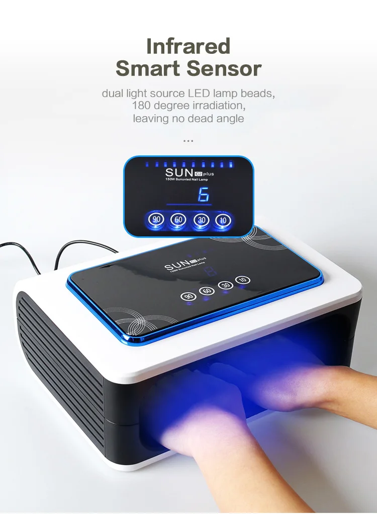 2021 NEW arrive UV LED Nail Lamp 150W Nail dryer With Infrared Light For Various Nail Polishes