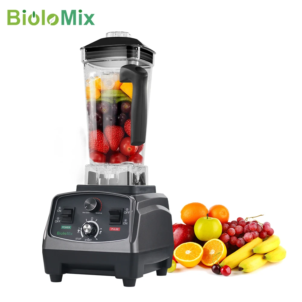 Timer Blender 2L Jar Electric Multifunction Blender Mini Blender for Kitchen Gift Copper Motor Box Power Button Control Smoothie