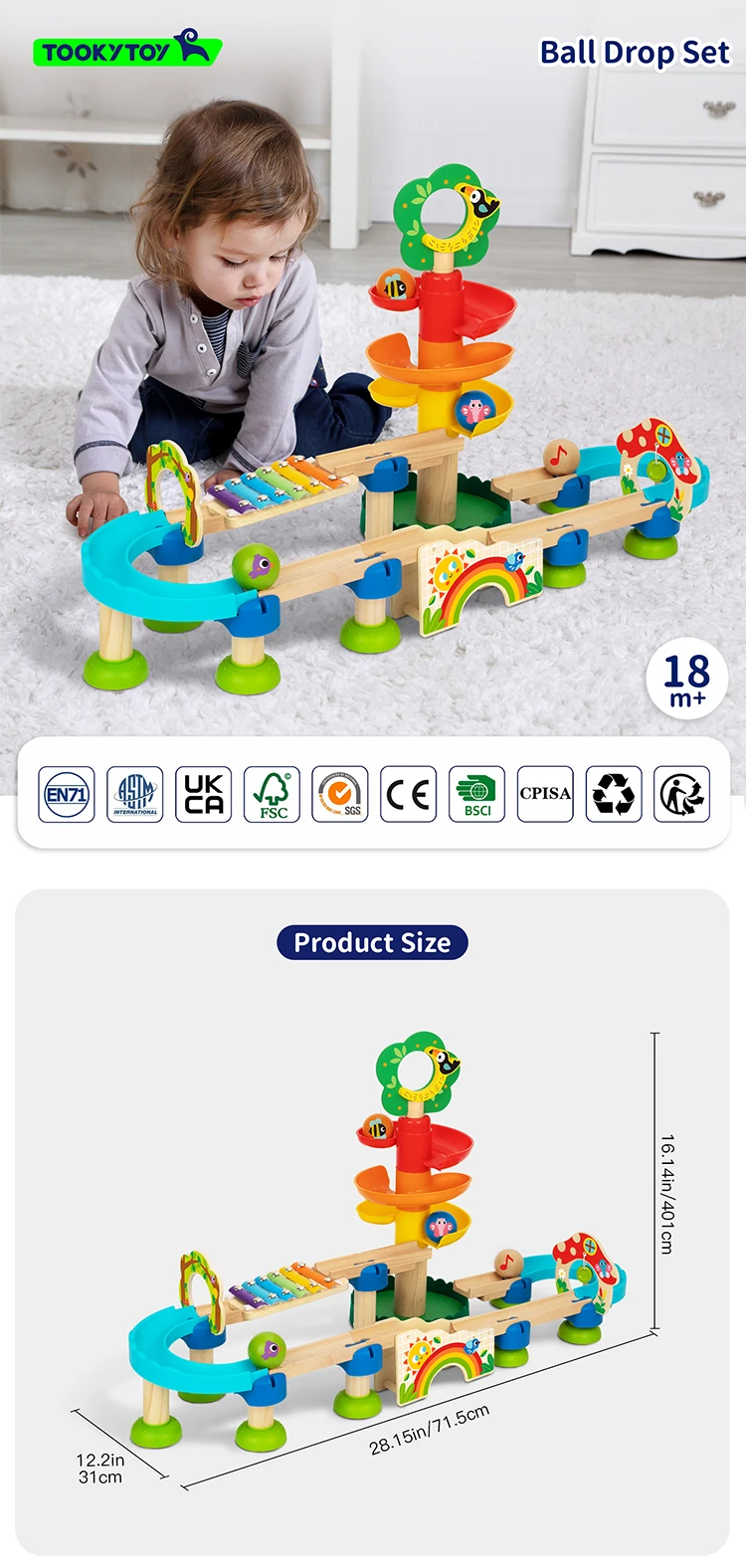 Track Ball Game Double Helix Racing Exercise Handson Assembly Ability