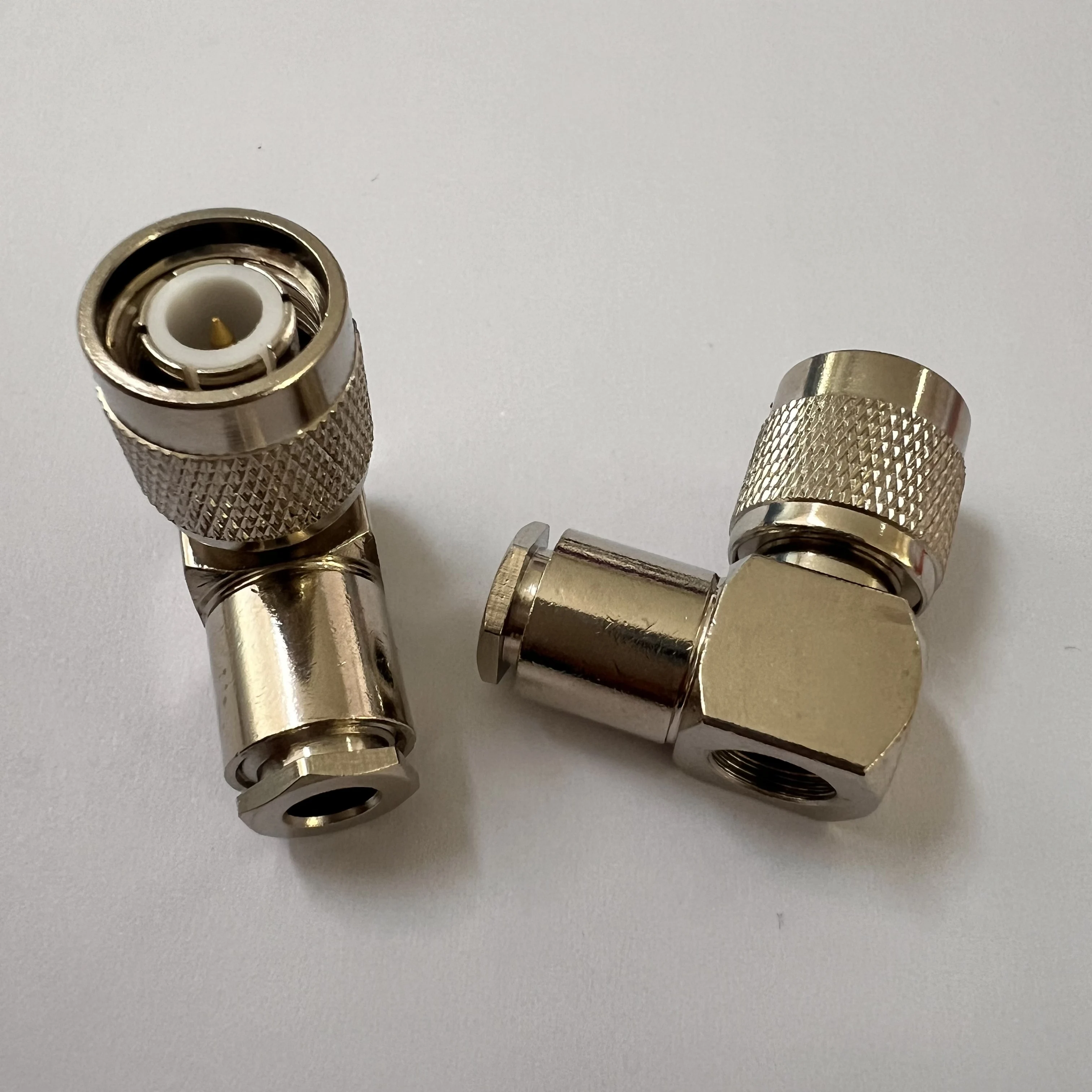 product brass nickel plating tnc jw3 connector rf tnc bent male connector for rg58 cable-0