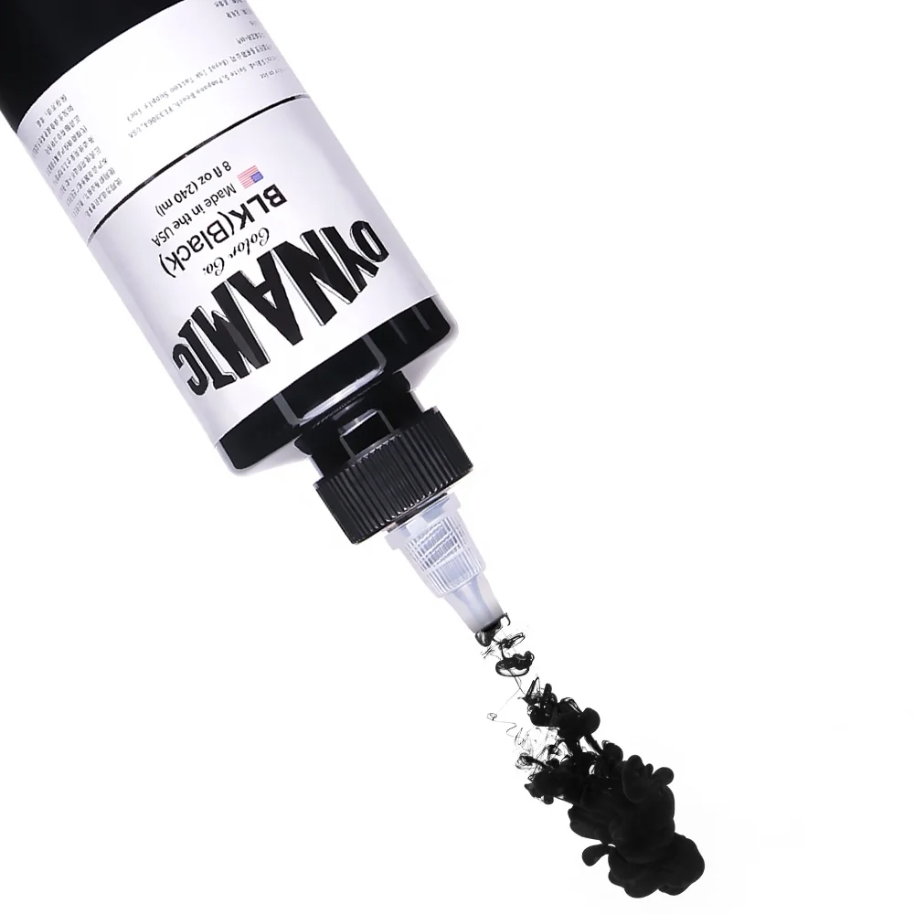 Dynamic Triple Black Tattoo Ink - 8oz Bottle | Dynamic Color