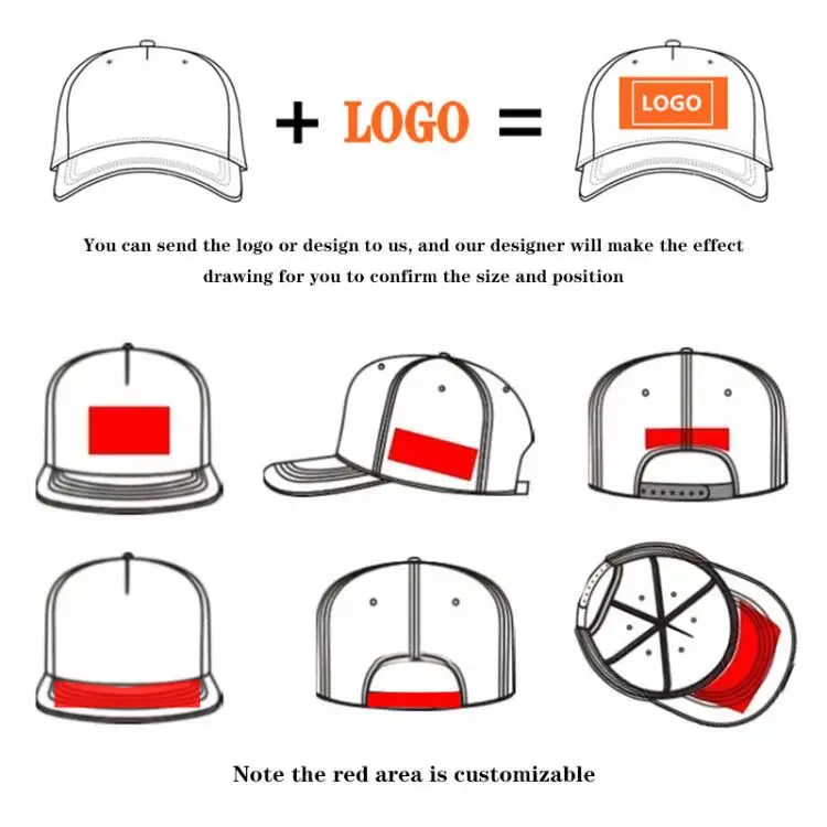 Top Level Customize Brand Wholesale 6 Panel Summer Hats Cotton Snapback