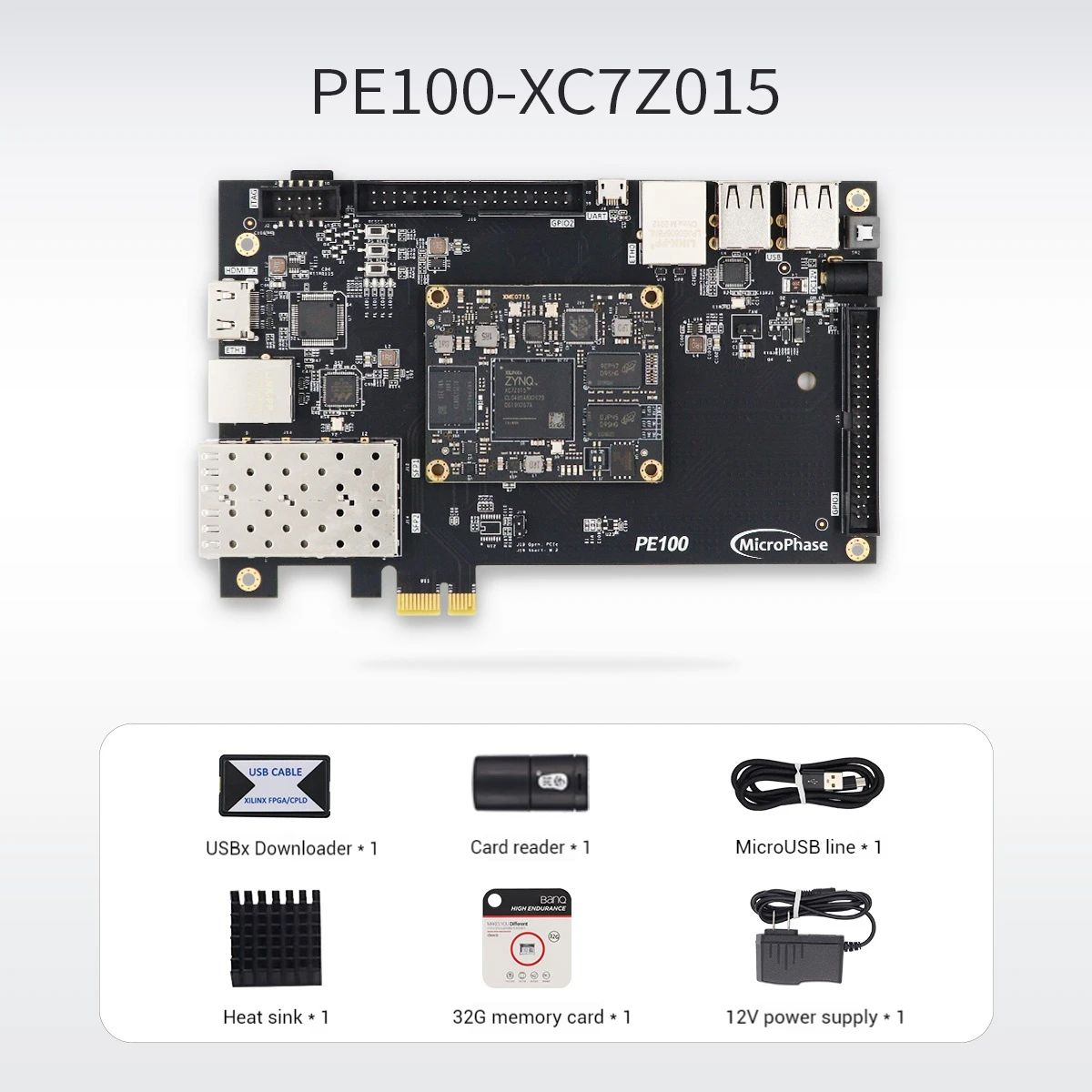 ZYNQ7015 ARM XC7Z015 PCIE SFP PE100-XME0715 FPGA Kit