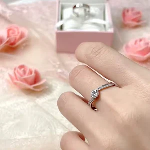 2026 Best Selling High Quality Trendy Style 925 Sterling Silver AAA ZIRCON Rings Pure Elegant Wholesale Women Jewelry Rings