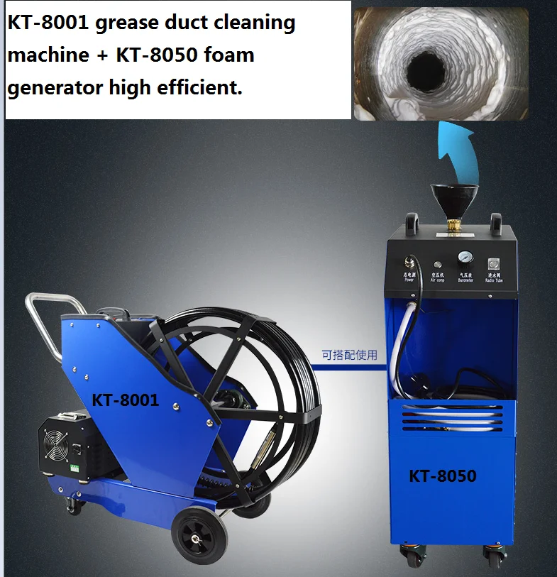 Kt8001 Clean Extraction Duct Restaurant Kitchen Exhaust Grease Air