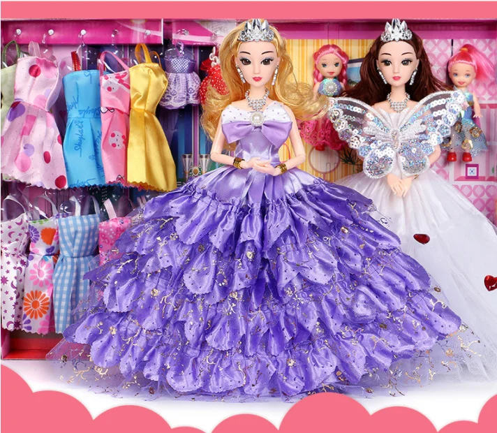 Factory Direct Sale Girl Doll Gift Set Little Girl Princess Wedding ...