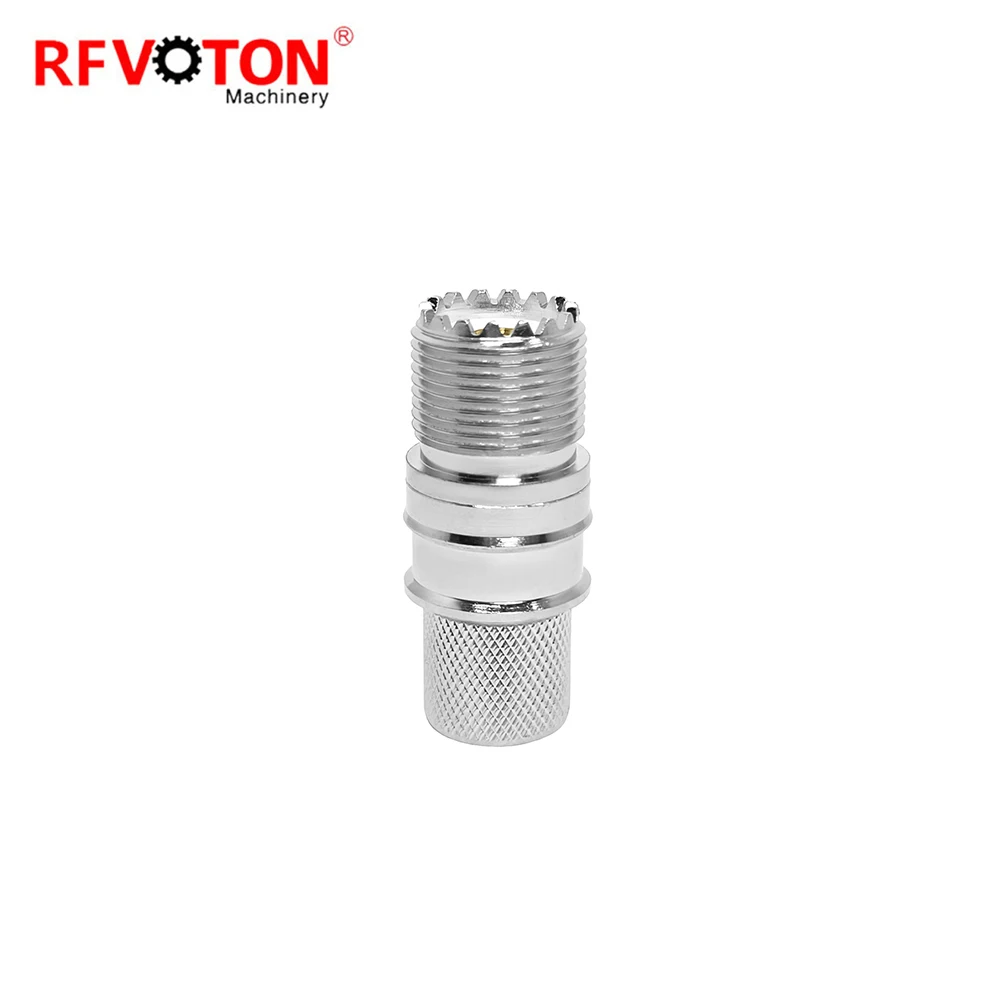 Factory Supply Brass UHF Female SO239  Jack WTR400 Rg213 Rg214 Rg8 400 Brass Rf Crimp Coaxial Connector Converter Connecteur