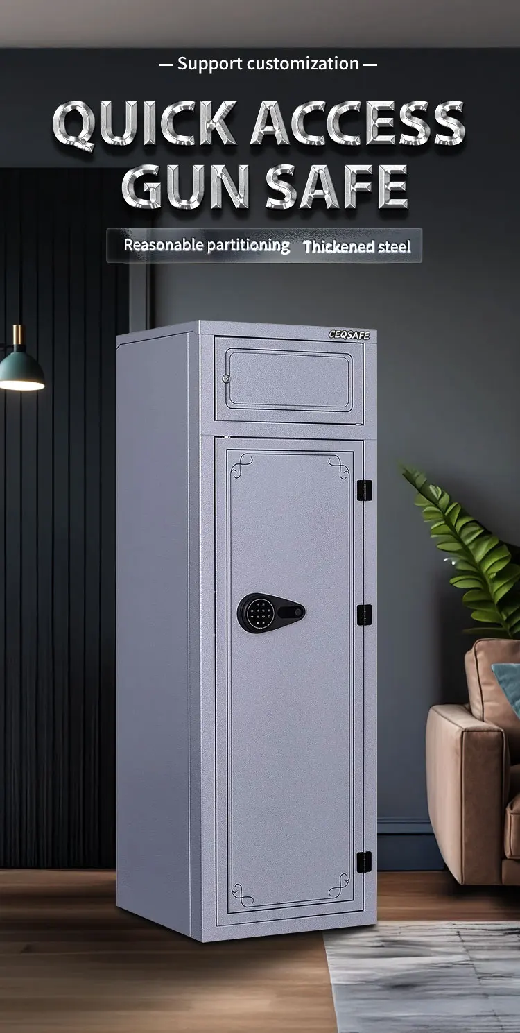 CEQSAFE High-end Home Security Box Fire Burglary Resistant Gun Safe Big Gun Safe Box supplier