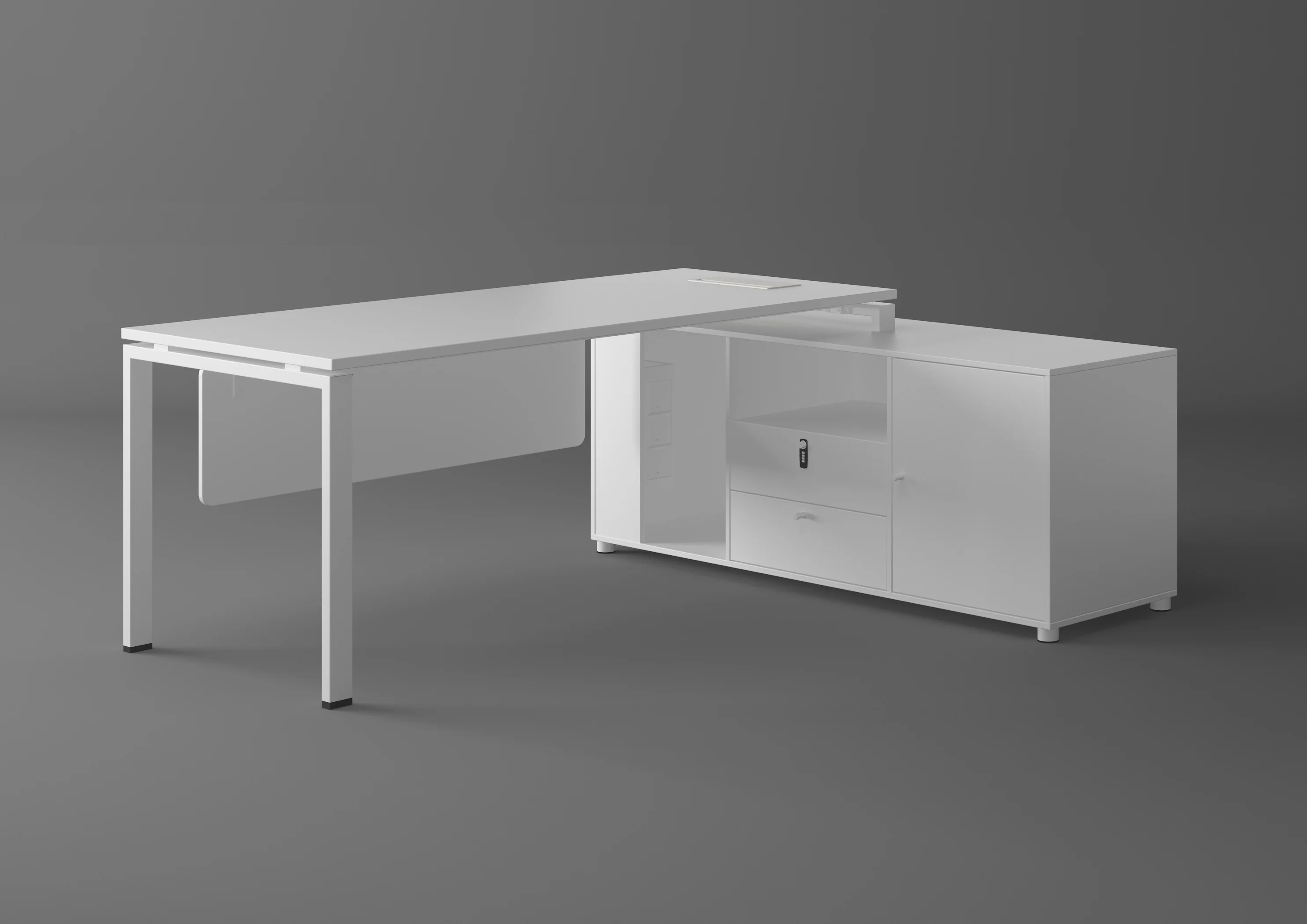 Juou Hot Sell Executive Office Table Cheap White Office Table Modern