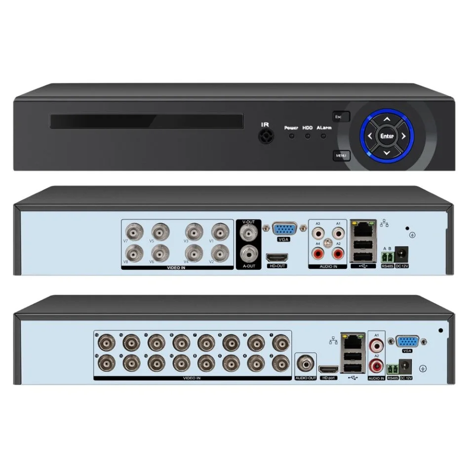 Xmeye 4CH 8CH 16CH 5MP DVR HVR Coaxial Audio AHD Hybrid in AHD  DVR for P2P On-vif 5MN TVI CVI CVBS CCTV IP Camera
