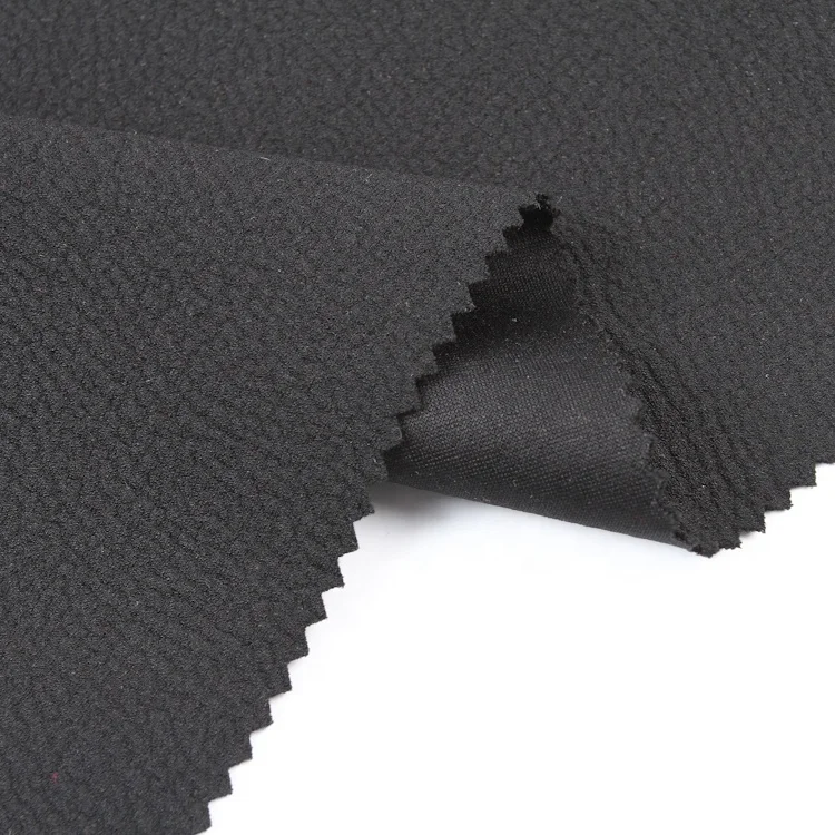 97% polyester 3% spandex custom knit scuba crepe material fabrics with crepe for clothing