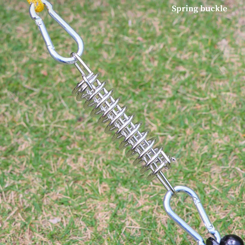 Tent Wind Spring Wind Rope Fastener Outdoor Camping High Strength Steel Awning Fastener Spring Hook Fastener
