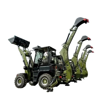 Factory Wholesale WZ45-16 Backhoe Excavator Lloader 4*4 Wheel Drive Small Mini Tractor Backhoe Loader With 5 Engine