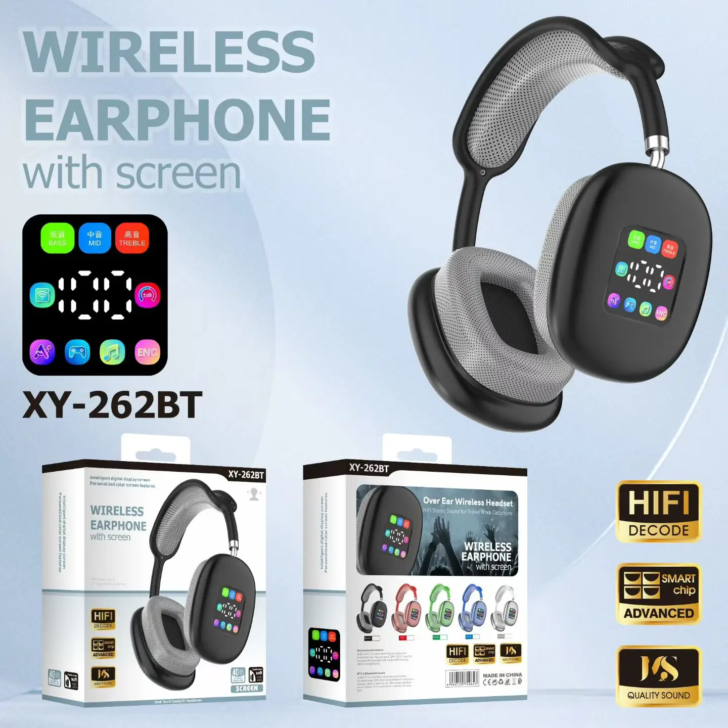 Soyto XY262BT over Ear Wireless Headphones - Dynamic Bass