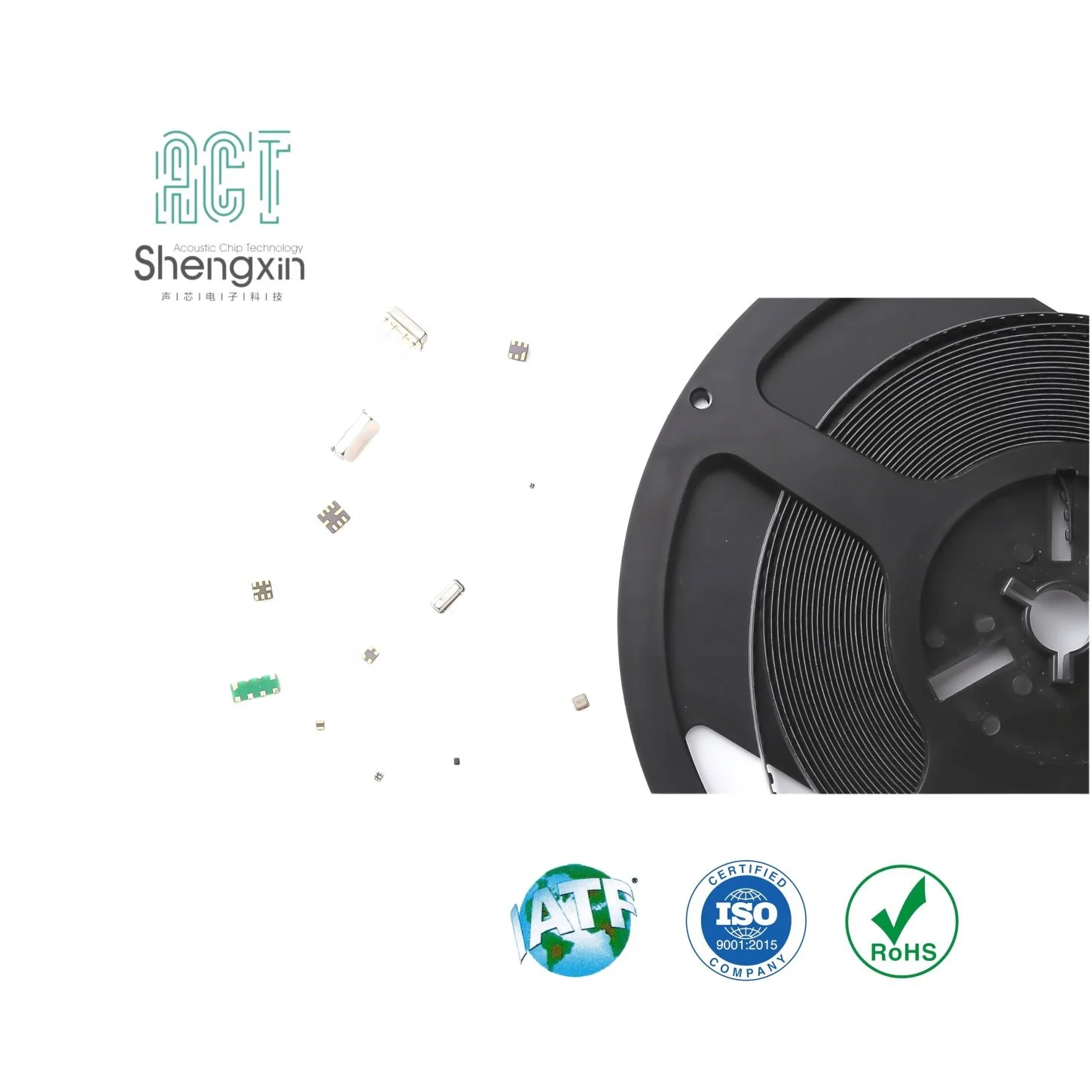 CSP2016/+-100 кГц/R433.92MHz/4-контактный акустический чип