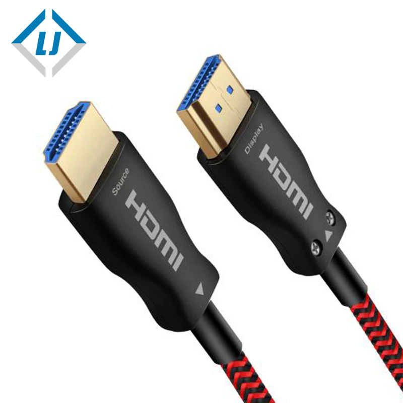 
 LJ высококачественные 20 м 30 м 35 м 40 м 45 м 50 м 55 м 60 м 65 м и т. д. до 150 м Высокоскоростная передача волоконно-оптические кабели HDMI 4K  