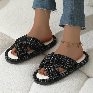 Spring New Home for Slippers High Quality for Women and Men All Season Wholesale House for Slippers with EVA Outsole