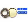 Plata, 10g (D9*H2cm), Fondo plano, 300 unidades/caja