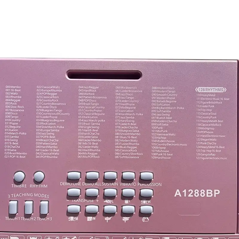 China Aiersi Brand New Pink Electronic Organ Musical Instruments Professional Educational Equipment Keyboard Piano for Kids