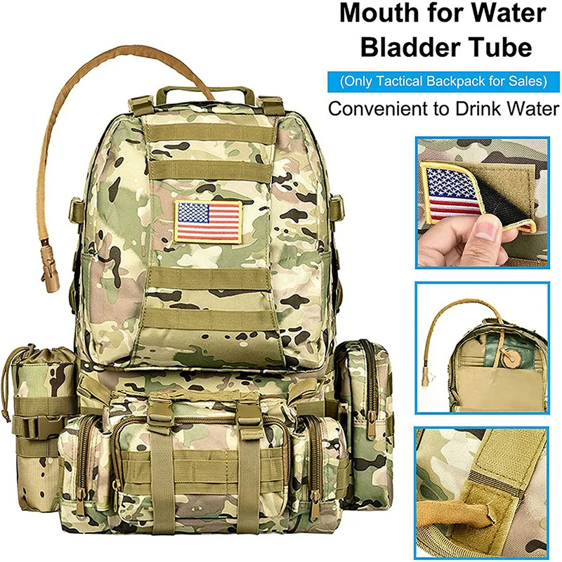 China Factory Wholesale Multi Functional Tactical Backpacks Practical Assault Backpack Casual Tactical Backpack