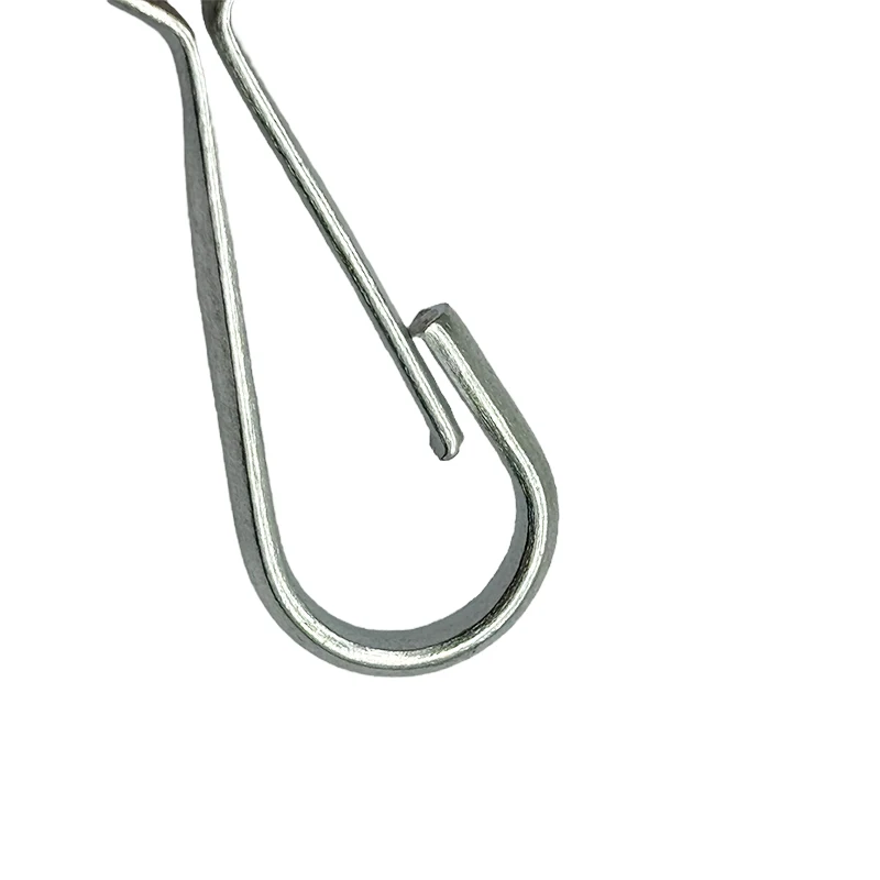 30mm-120mm 4293 Simple Hook Lanyard Metal Spring Clips Snap Hook Lobster Clasp Practical Hook Fittings