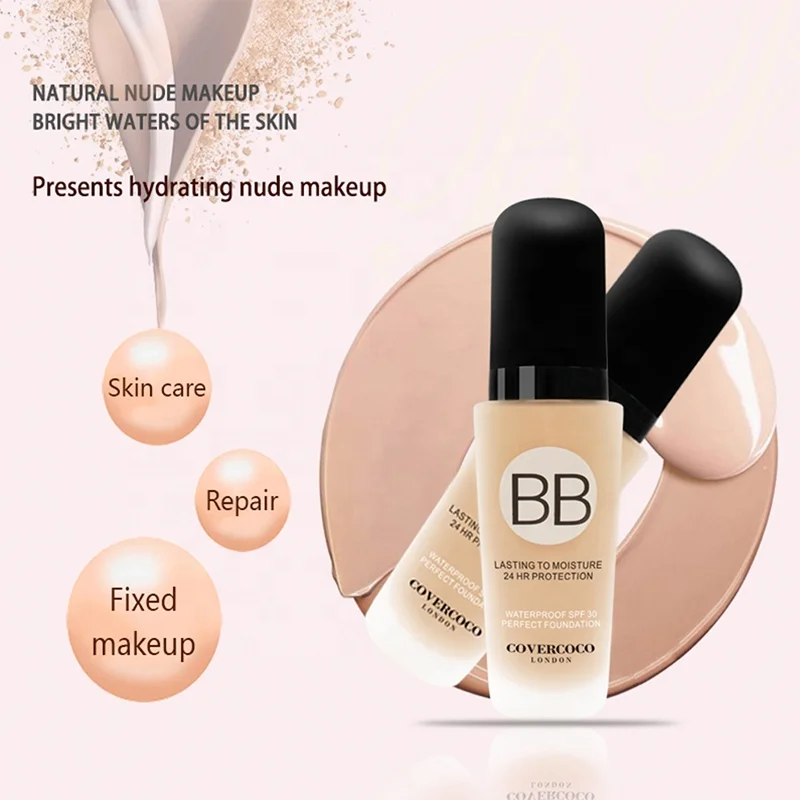 Макияж лица полное покрытие водонепроницаемый длительный BB жидкая основа макияжа