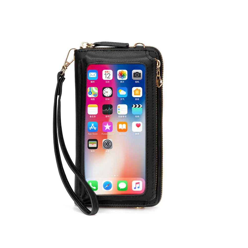 None Touch Screen Crossbody Cellphone Purse, PU Leather India | Ubuy