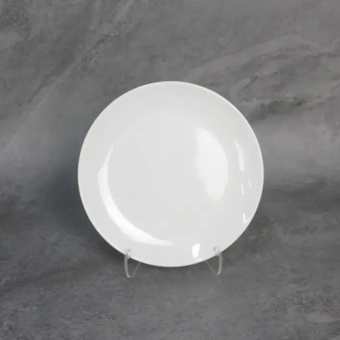 Classic Serving Plates White Round Hard Plastic Melamine Plate