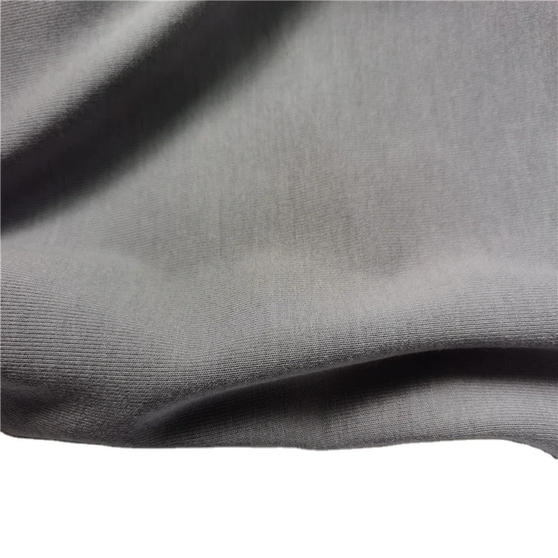 Бамбуковый лиоцелл, однотонный трикотажный трикотаж, гладкая Антибактериальная лиоцелл, Бамбуковая эластан, трикотажная ткань из лиоцелл