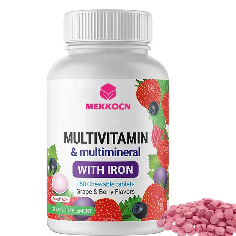 Multivitamin Tablets Vitamin A,B,C,E,D Multivitamin Chewable Tablets ...