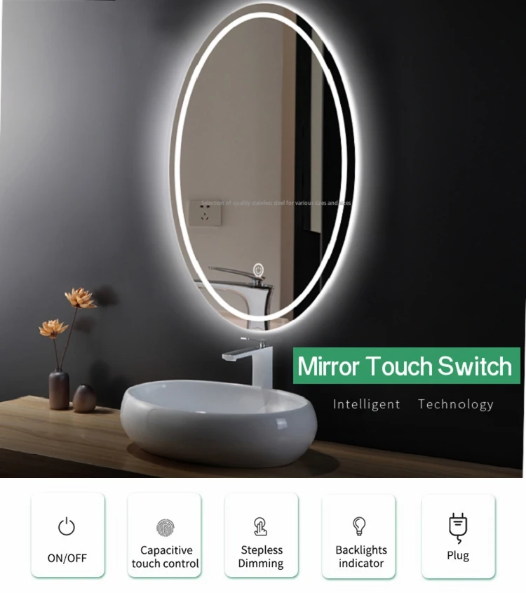 Ficlux 12v 5a 60w Smart Wall Vanity Bathroom Touch Dimmer Light Memory