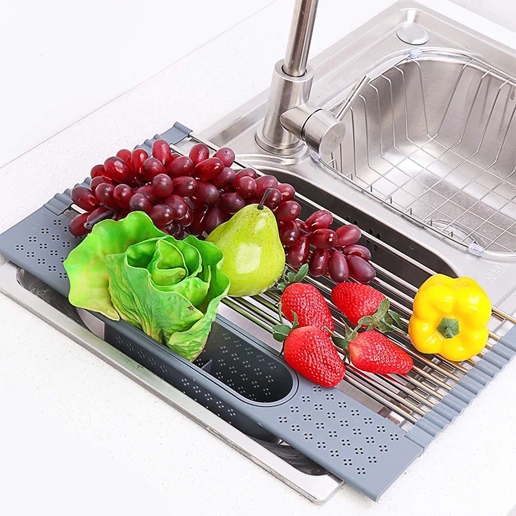 high quality kitchen multipurpose roll-up dish drying/ draining