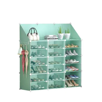 Simple Shoe Cabinet Large Capacity Dust Proof Storage Shoe Shelf Entrance Multi Layer Shoe Rack