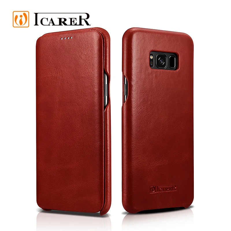 Custom Double Raw Material Telephone Shell Itel Leather Phones Case Mobile Phone Cover for Samsung Galaxy S8 Plus