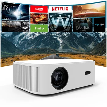 Original Factory Outdoor LCD LED 4K 1080p Wifi TV 10000 Lumens Portable Android Smart Pro Bluetooth Proyector Price Projector