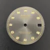 Grey Dial Gold Applied Indices