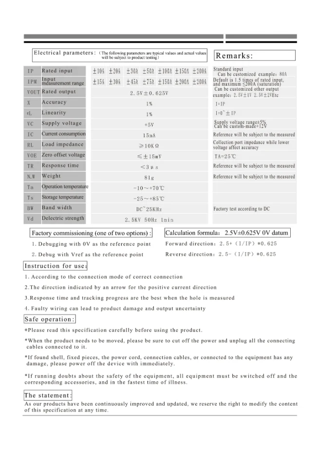 Hall Split Core Current Sensor HSTS016L - 10A to 200A