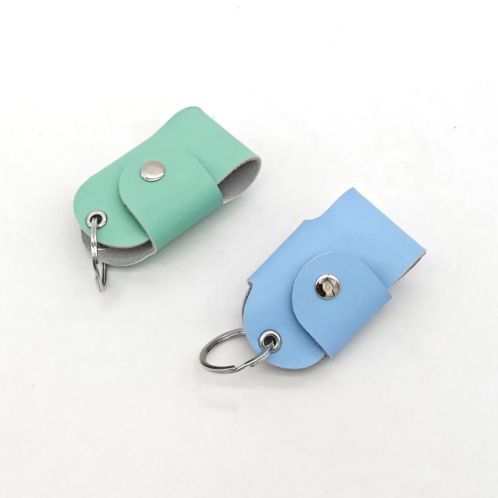 Wholesale Minimalist Leather Key Organizer Case Portable Blocking Pouch Keychain Leathercraft Accessory For Car Keys_voghion.com