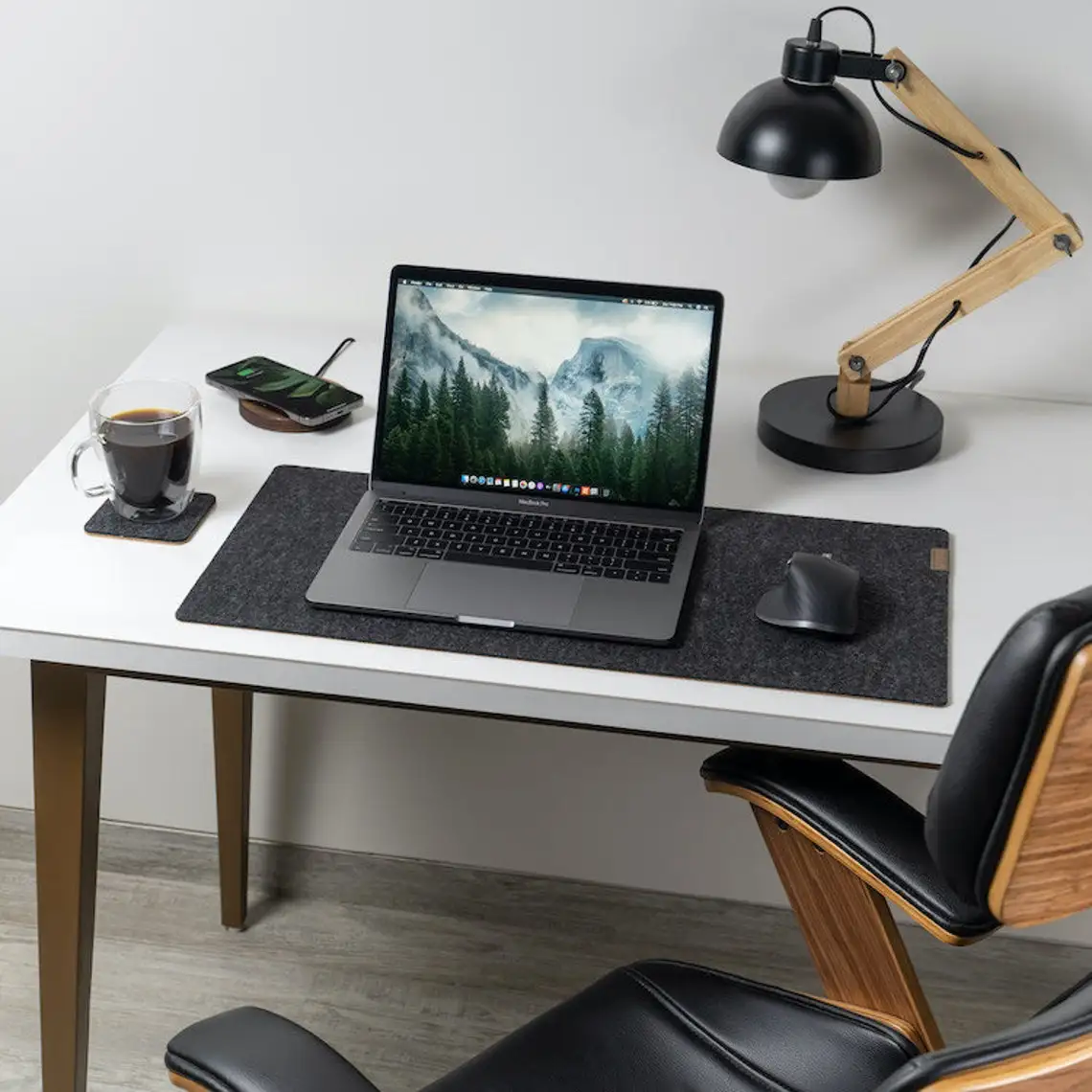 Felt Cork Office Computer Desks Mat Home Keyboard Laptop Mat Pad Desk Organizer Protector