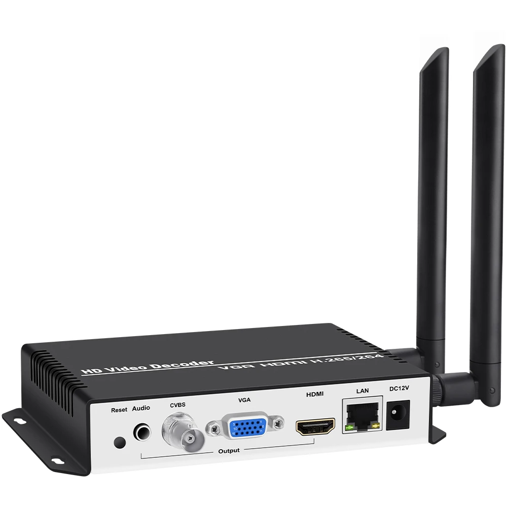 IP to HDMI Wireless Decoder HTTP RTMP RTP UDP Input IPTV 4K Decoder