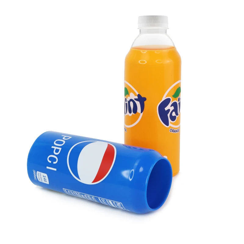 High Quality Reucable Soft Premium Printed Silicone Protective Glass Bottle Cup Sleeve