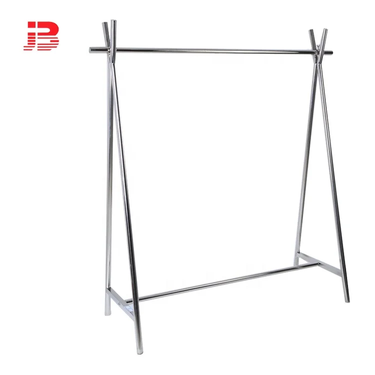 Metal fashion retail clothing displays rack shelf adjustable