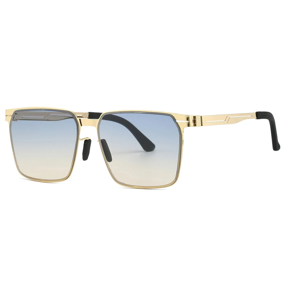 NWOGLSS 9388 Quality Custom Metal Frame Shades 2024 Trendy Designer Sunglasses
