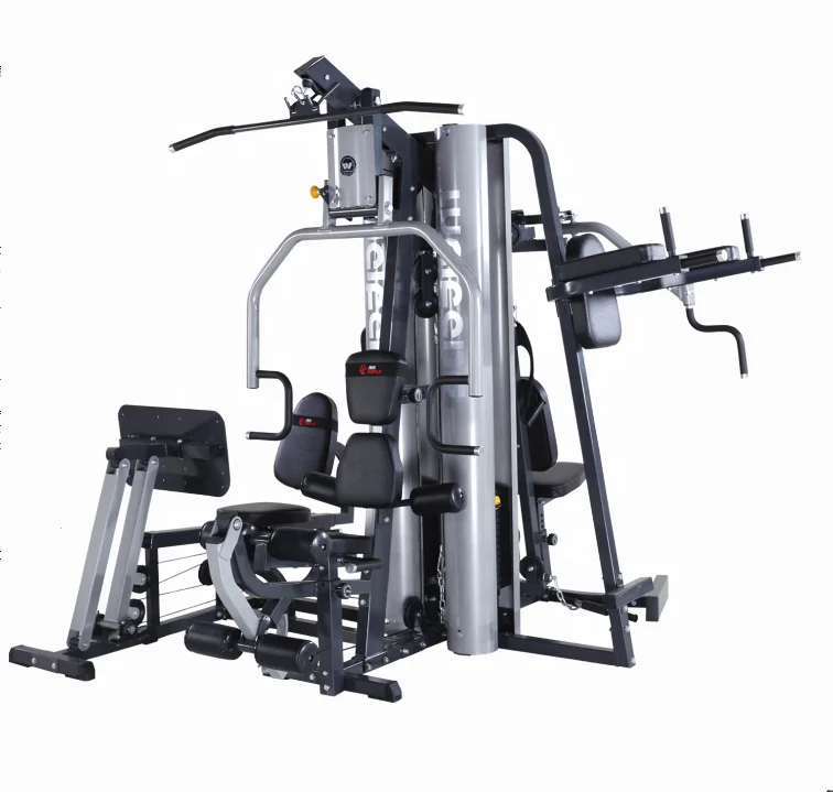 5 People Station Fitness Gym Equipment Multi-functional Combination Set Sports Strength Equipment Comprehensive Trainer Gym