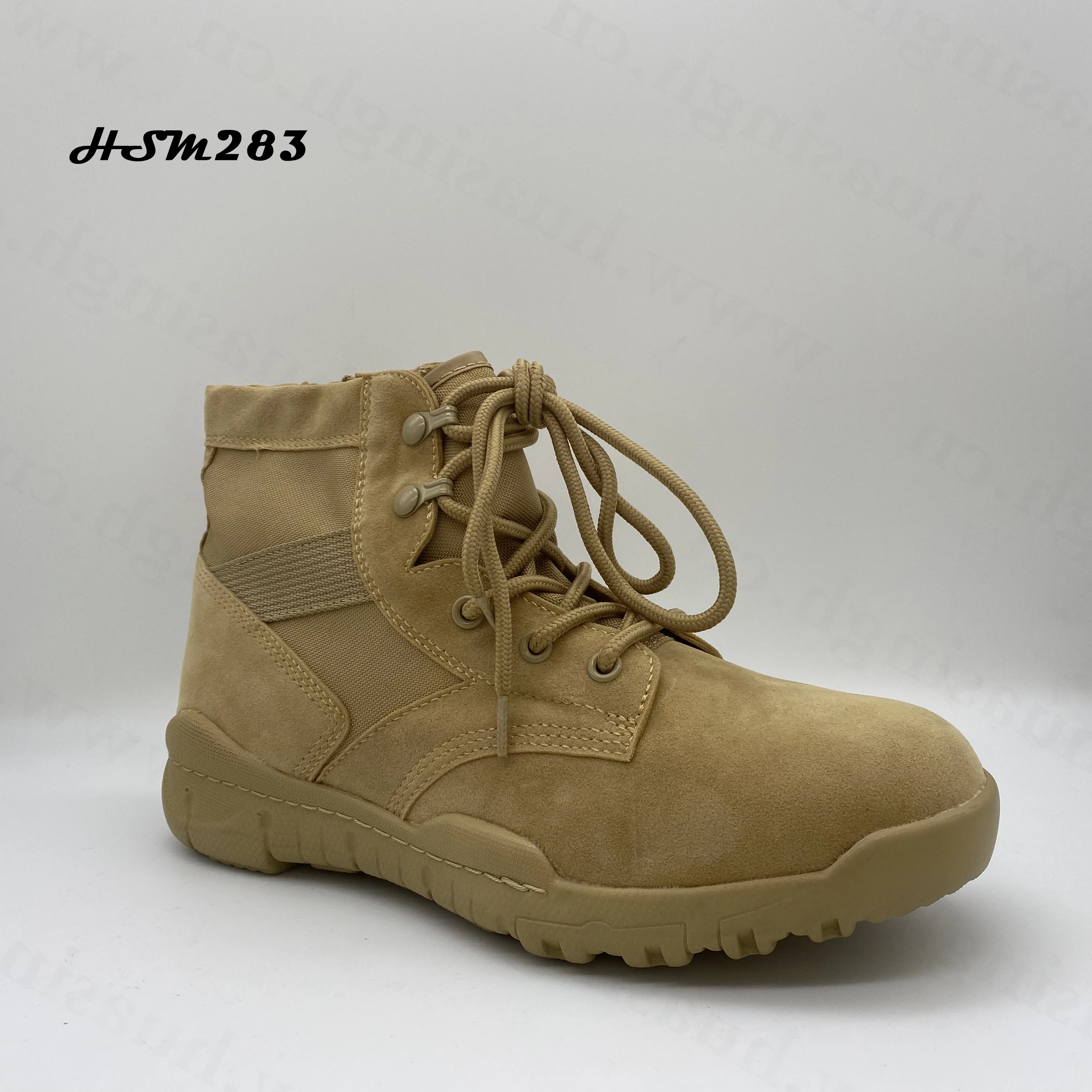 LXG,air Hole Design Durable PU Outsole Sand Military Boots 4 Inch Outdoor Training Tactical Boots with Side Zipper HSM283