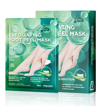 Aloe Vera Exfoliating Foot Mask Fruit Acid Exfoliating Foot Mask Foot Peel Mask
