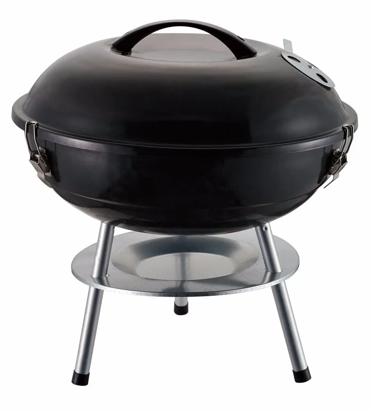 2022 New Style Out Door 14 Inch Custom Stainless Zin Porcelain Mini Round Kettle Grill Bbq