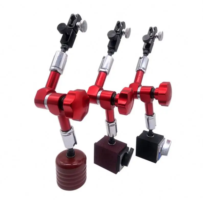 TEBAK Indicator Magnetic Holder Dial Bore Gauge Magnetic Stand Base Micrometer Measure Tools Hour Type Indicator Comparator