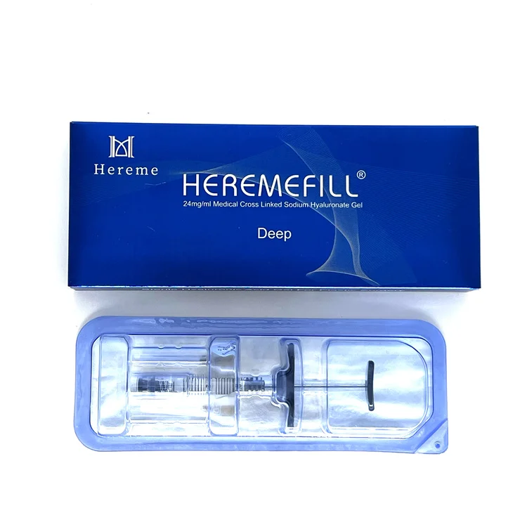 Hereme lips augmentation nose cheek HA gel injection cross-linked hyaluronic acid dermal filler for lip injections